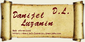 Danijel Lužanin vizit kartica